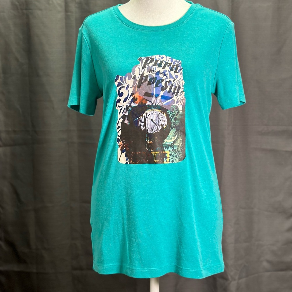 Pura Poesin Design in Teal T